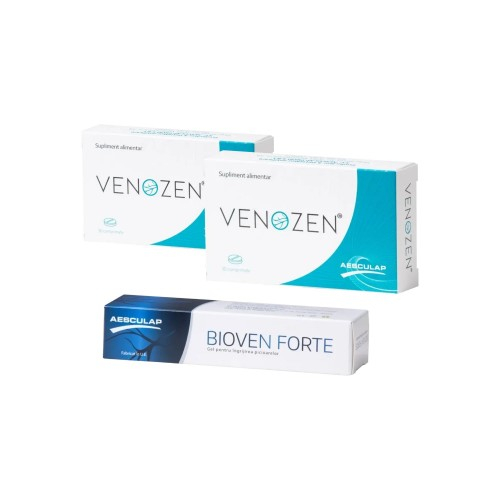 Pachet Venozen x 2 cutii +Bioven gel x 1cutie Zephyr Labs