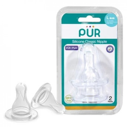 Pur set tetine silicon classic L +6 luni, 2 bucati (3207) Zephyr Labs [1]