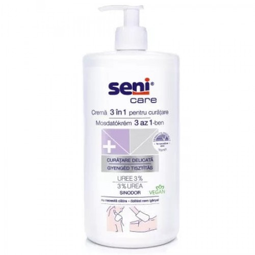 Seni Care crema curatare corp 3 in 1 cu 3% uree, 1000ml Zephyr Labs [1]