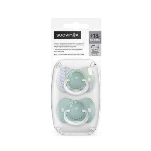 Suavinex suzeta fiziologica din silicon SX Pro Dreams +18luni, albastru marin x 2 bucati (308280) Zephyr Labs [1]