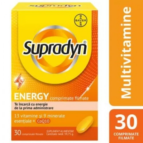 Supradyn energy coenzima Q10, 30 comprimate filmate Zephyr Labs
