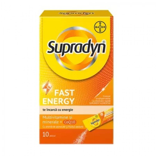 Supradyn Fast Enegy CoQ10 granule, 10 plicuri Zephyr Labs