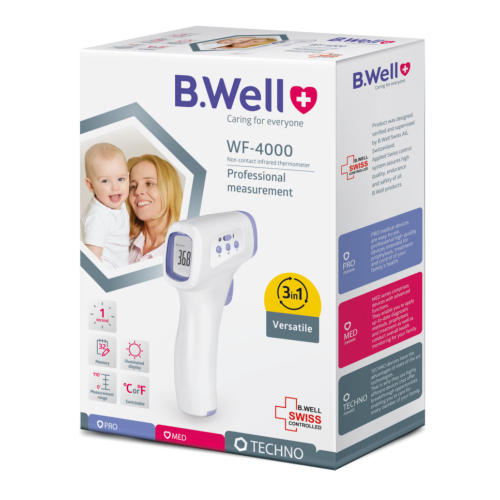 Termometru digital B.Well infrarosu non-contact, mutifunctional WF-4000 Zephyr Labs