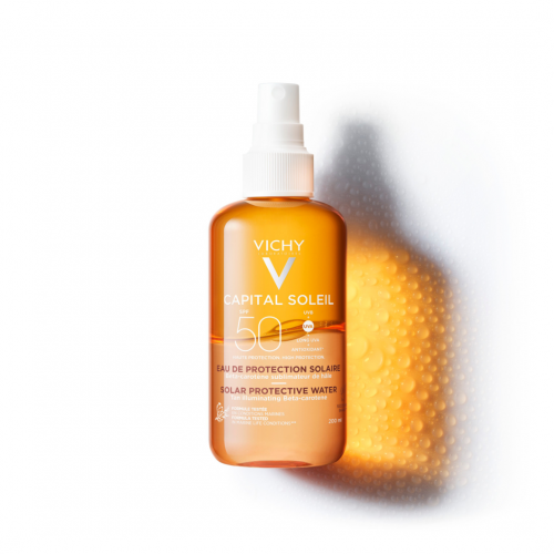Vichy Capital Soleil apa protectie solara pentru bronz sporit SPF50, 200ml (95152) Zephyr Labs
