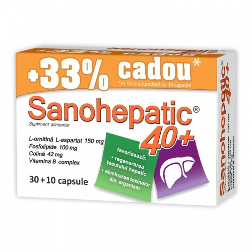 Zdrovit sanohepatic 40+, 40 capsule (30+10) Zephyr Labs [1]