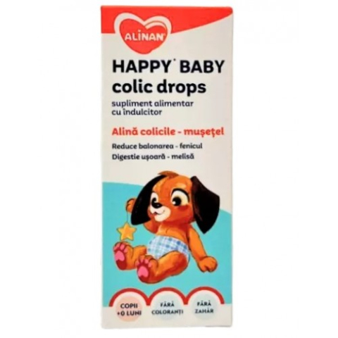 Mama si copil - Alinan happy baby colic drops x 50ml Zephyr Labs
