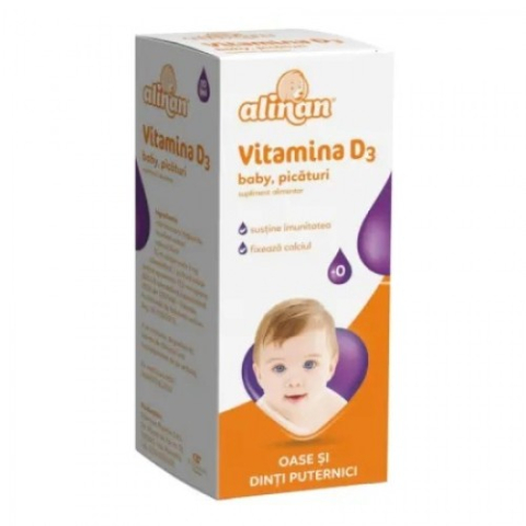 Mama si copil - Alinan vitamina D3 baby picaturi x 10ml Zephyr Labs