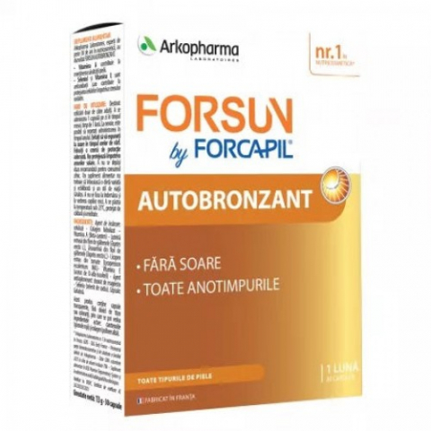 Produse pentru ingrijire si frumusete - Ark Forcapil Forsun Autobronzant 30 capsule Zephyr Labs