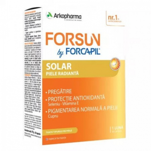Produse pentru ingrijire si frumusete - Ark Forcapil Forsun Solar 30 capsule Zephyr Labs