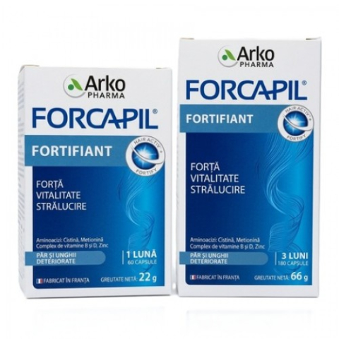 Produse pentru ingrijire si frumusete - Ark Forcapil fortifiant pachet 180 capsule + 60 caps. Zephyr Labs