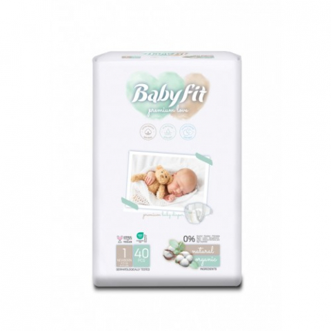 Mama si copil - BabyFit scutec Eco 1/ Newborn x 40 buc Zephyr Labs