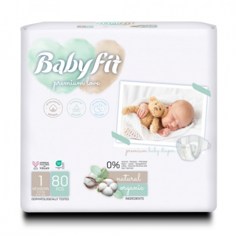 Mama si copil - BabyFit scutec Jumbo 1/ Newborn x 80 buc Zephyr Labs