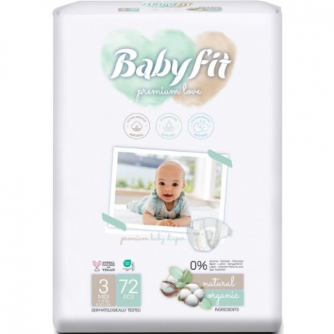 Mama si copil - BabyFit scutec Jumbo 3/ Midi x 72 buc Zephyr Labs