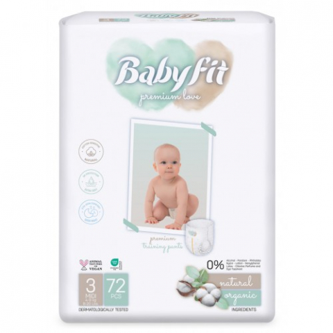 Mama si copil - BabyFit scutec tip chilot Jumbo 3/ Midi x 72 buc Zephyr Labs