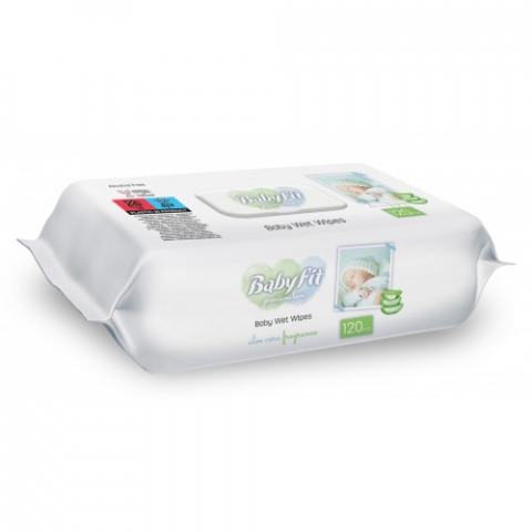 Mama si copil - BabyFit serv.umede aloe vera x 120 buc. Zephyr Labs