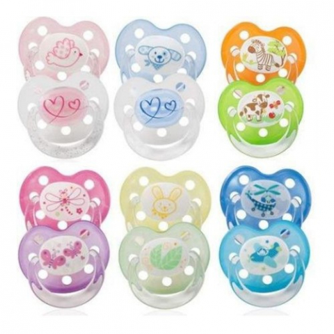 Mama si copil - Baby Nova Suzete Silicon Ortodontica 0-6 luni 28220, 2 buc Zephyr Labs