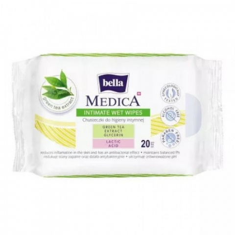 Produse pentru ingrijire si frumusete - Bella servetele umede pentru igiena intima Medica, 20 buc Zephyr Labs