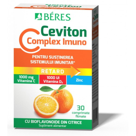 Suplimente pentru imunitate - Beres Ceviton C complex imuno x 30 comprimate Zephyr Labs
