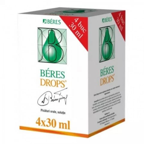 Vitamine si minerale - Beres drops 4 flacoane, 30ml picaturi orale Zephyr Labs