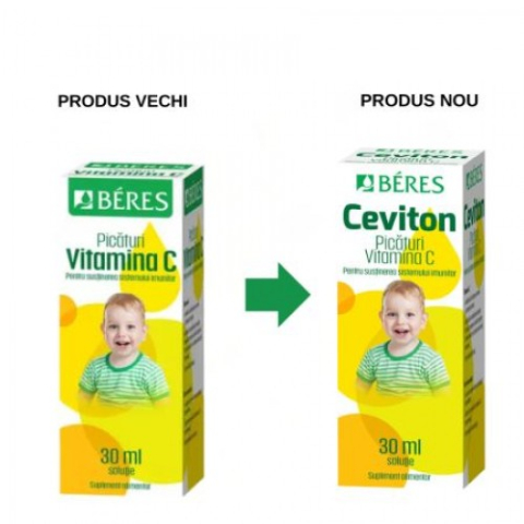 Suplimente alimentare - Beres vitamina C picaturi,Ceviton, 30ml Zephyr Labs