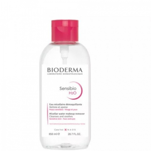 Produse pentru ingrijire si frumusete - Bioderma Sensibio H2O apa micelara pompa inversa PS 850ml Zephyr Labs
