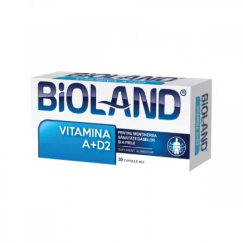 Suplimente alimentare - Bioland vitamina A+D2 x 30 capsule moi Zephyr Labs