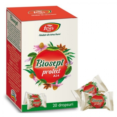 Raceala si gripa - Biosept protect x 20 dropsuri Zephyr Labs