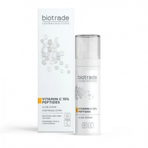 Produse pentru ingrijire si frumusete - Biotrade Ser iluminator cu vitamina C 15% si peptide Pure Skin, 30 ml, Biotrade Zephyr Labs