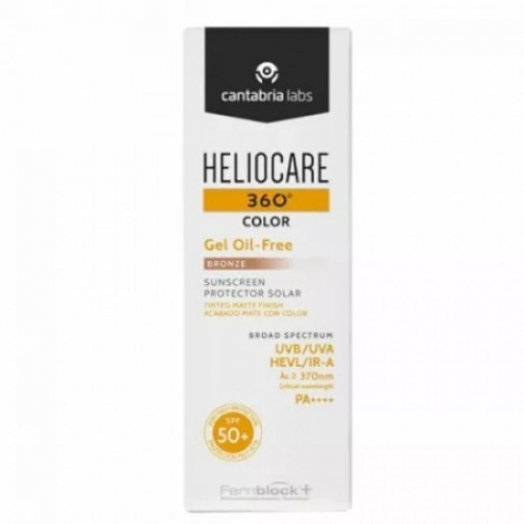 Protectie solara - Cantabria Heliocare 360 gel oil-free SPF50+ bronze, 50ml Zephyr Labs