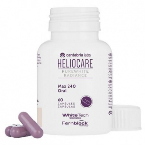 Protectie solara - Cantabria Heliocare Oral Purewhite 240mg, 60 caps. Zephyr Labs