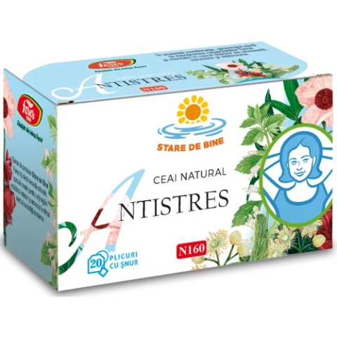 Alimentatie sanatoasa - Ceai antistres x 20 plic Fares Zephyr Labs