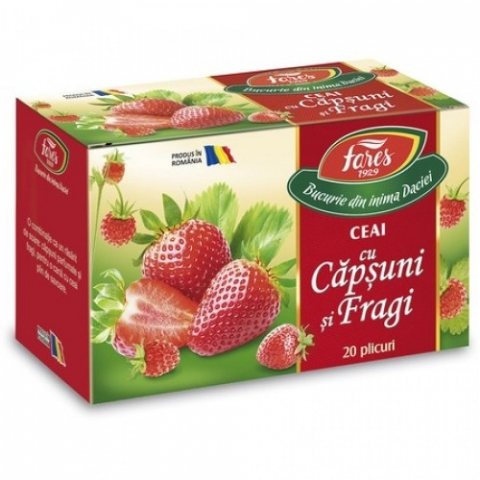 Alimentatie sanatoasa - Ceai aromfruct capsuni+fragi x 20 plic. Zephyr Labs