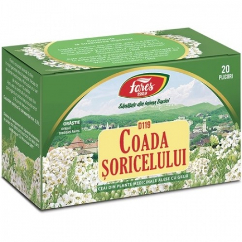 Alimentatie sanatoasa - Ceai coada soricelului Fares (D119), 20 plicuri Zephyr Labs