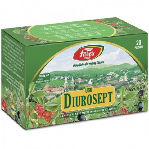  Ceaiuri - Ceai Diurosept Fares (U60), 20 plicuri Zephyr Labs