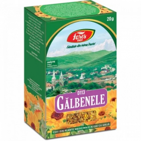 Suplimente alimentare - Ceai flori de galbenele Fares, 20g (D113) Zephyr Labs