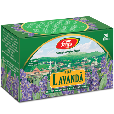 Alimentatie sanatoasa - Ceai lavanda flori x 20 plic.Fares Zephyr Labs