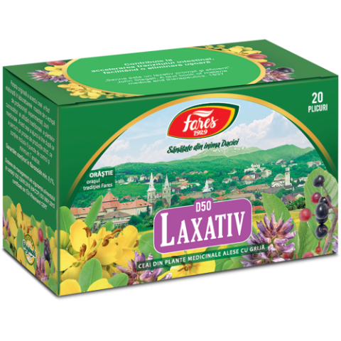 Alimentatie sanatoasa - Ceai laxativ x 20 plicuri (D50) Fares Zephyr Labs