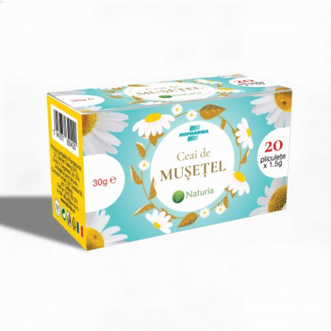 Alimentatie sanatoasa - Ceai musetel Naturia x 20 plic.Ropharma Zephyr Labs