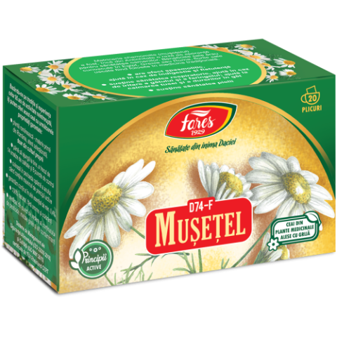 Alimentatie sanatoasa - Ceai musetel x 20 plicuri Fares Zephyr Labs