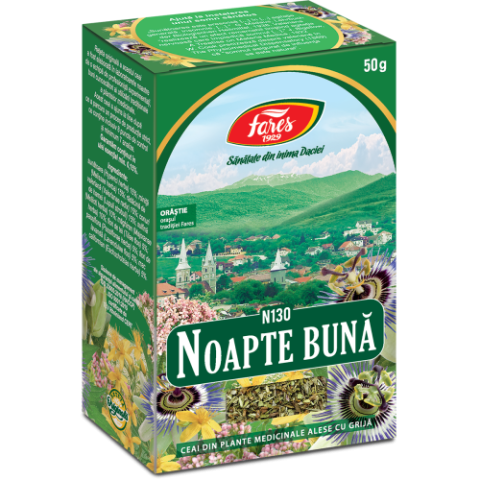 Alimentatie sanatoasa - Ceai noapte buna (sedativ - N130) x 50g Fares Zephyr Labs