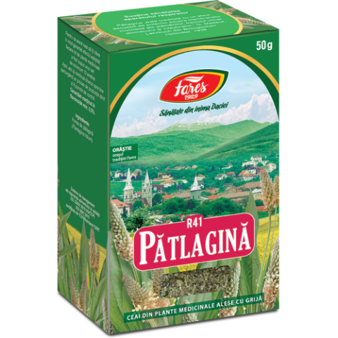 Alimentatie sanatoasa - Ceai patlagina frunze x 50g Fares Zephyr Labs