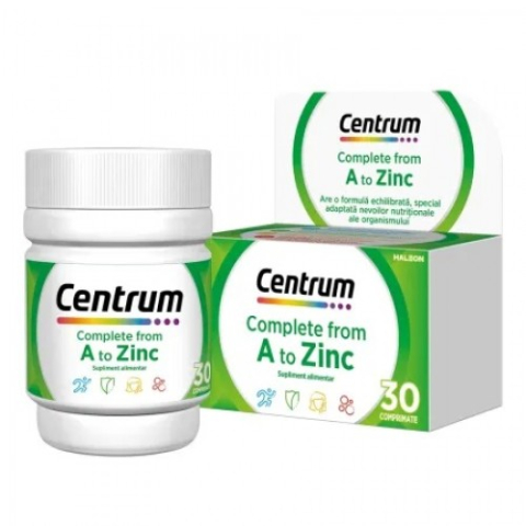 Suplimente alimentare - Centrum de la A la Zinc, 30 comprimate Zephyr Labs