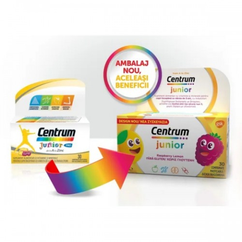 Mama si copil - Centrum junior x 30 comprimate masticabile Zephyr Labs