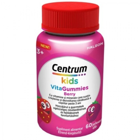 Mama si copil - Centrum kids vitagummies berry x 60 jeleuri Zephyr Labs