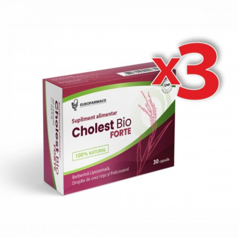 Suplimente alimentare - Cholest Bio Forte x30 capsule (pachet 3 cutii) Zephyr Labs
