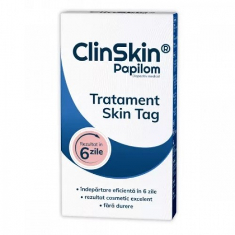 Produse tehnico-medicale - Clinskin Papilom tratament skintag 1 aplicator +3 discuri Zephyr Labs