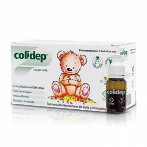 Mama si copil - Colidep solutie orala 8 flacoane x 5.5ml Zephyr Labs