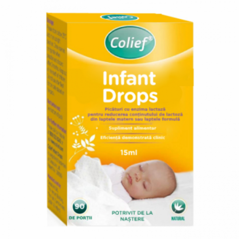 Altele-Mama si copil - Colief picaturi cu lactaza pentru colici Infant Drops 15 ml Zephyr Labs