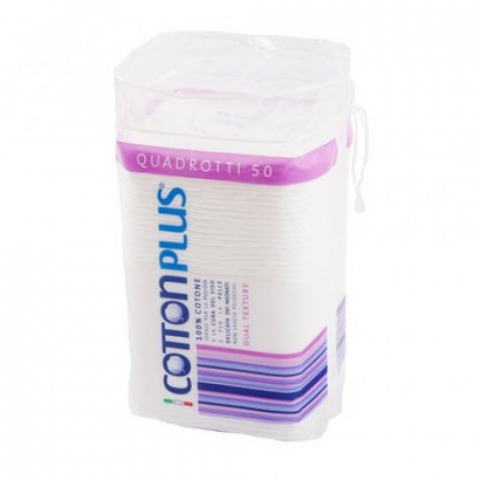 Produse pentru ingrijire si frumusete - Cotton plus dischete demachiante patrate 8x8cm, 50 buc. Zephyr Labs