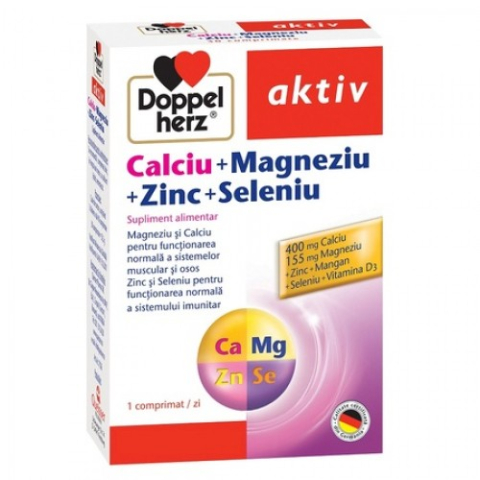 Fara Categorie - Doppelherz Calciu Magneziu Zinc Seleniu, 30 comprimate Zephyr Labs